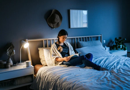 القراءة قبل النوم