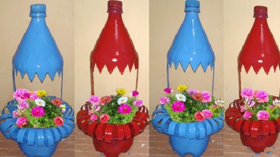 تحويل الزجاجة لمزهرية تحويل الزجاجة لمزهرية