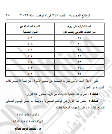 المزايا التأمينية