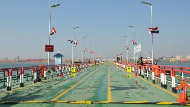 كوبرى النصر العائم ببورسعيد