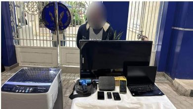 المتهم والمضبوطات