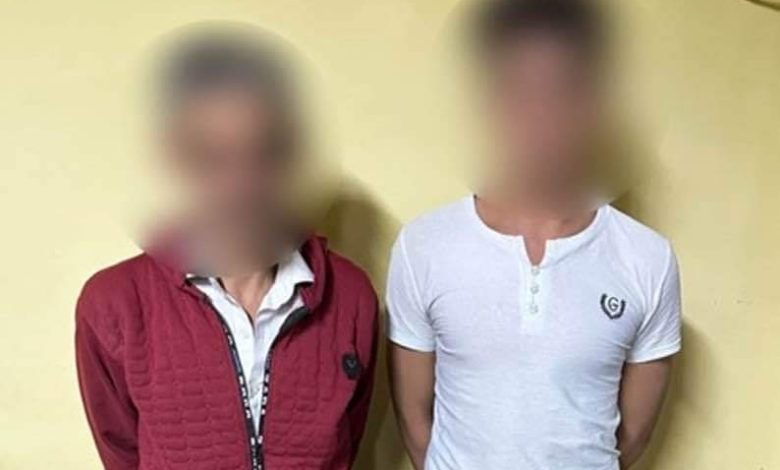 المتهمين فرد الأمن ونجله