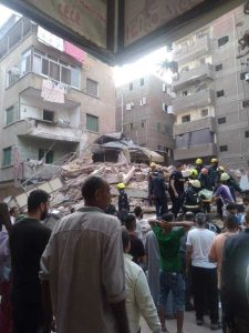 عقار حدائق القبة المنهار 