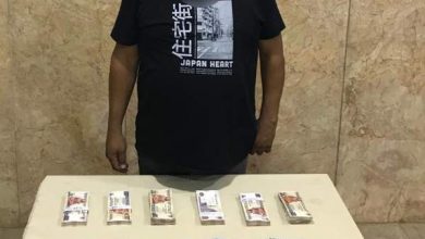 المتهم والمضبوطات