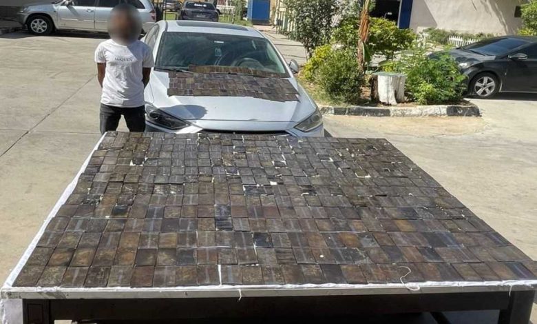 المتهم والمضبوطات