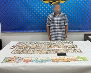 المتهم والمضبوطات  